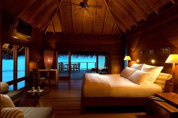 Wood Bedroom Villa Resort